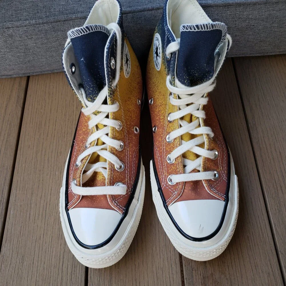 BNWoT CTAS Converse 70 Hi A03157C Fire Opal/Dazzling Goldtone (6W-4M) KICKS - Picture 7 of 7